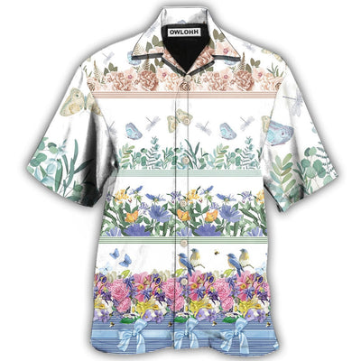 Hawaiian Shirt / Adults / S Flower Amazing Florist Bird And Butterfly - Hawaiian Shirt - Owls Matrix LTD