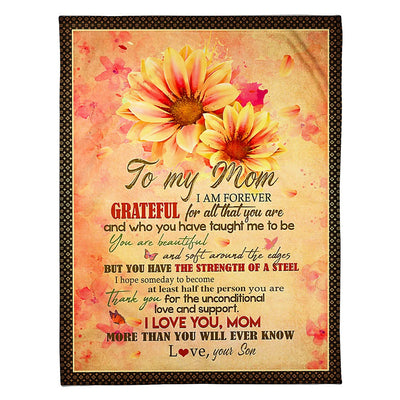 50" x 60" Flower Loving Mom Style - Flannel Blanket - Owls Matrix LTD