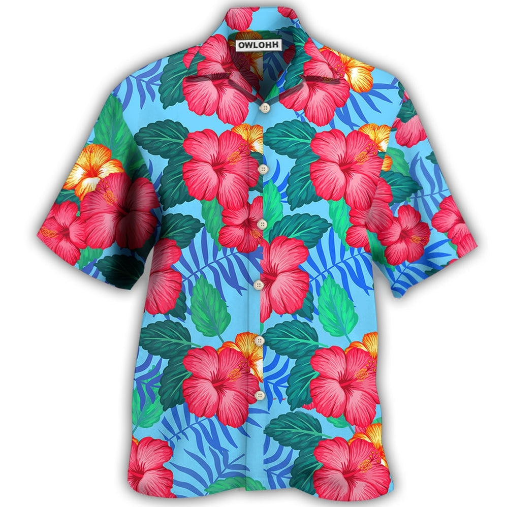 Hawaiian Shirt / Adults / S Flowers Tropical - Hawaiian Shirt - Owls Matrix LTD