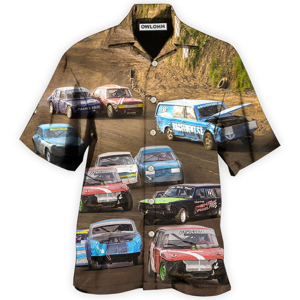 Hawaiian Shirt / Adults / S Car On The Road - Hawaiian Shirt - Owls Matrix LTD