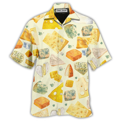 Hawaiian Shirt / Adults / S Food Cheese Beautiful Food Life - Hawaiian Shirt - Owls Matrix LTD