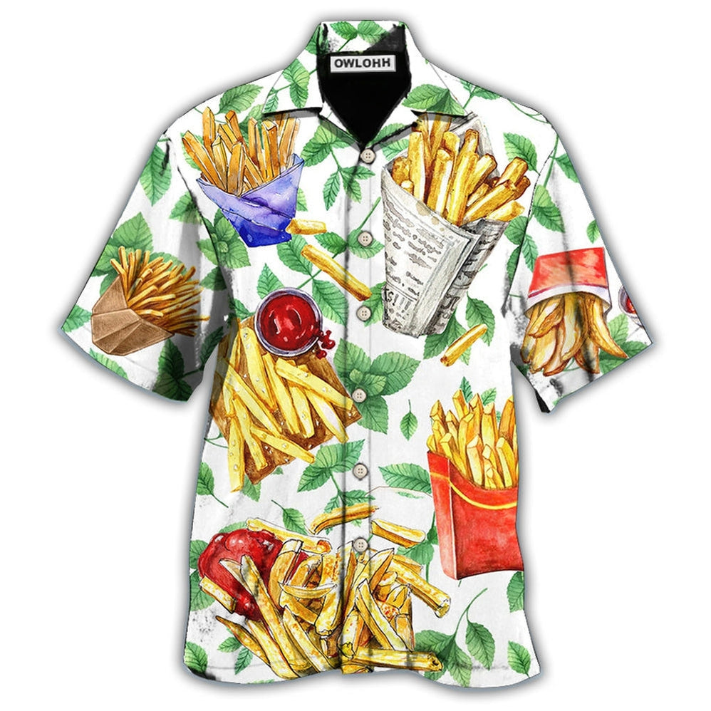 Hawaiian Shirt / Adults / S Food French Fries Delicious Style - Hawaiian Shirt - Owls Matrix LTD