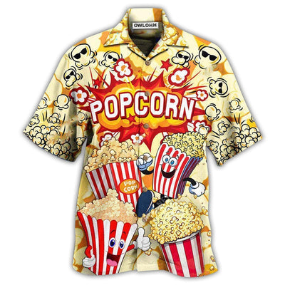 Hawaiian Shirt / Adults / S Food Popcorn Is Always The Answer Bang - Hawaiian Shirt - Owls Matrix LTD