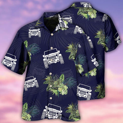 Jeep Lover Tropical Leaf - Hawaiian Shirt - Owls Matrix LTD
