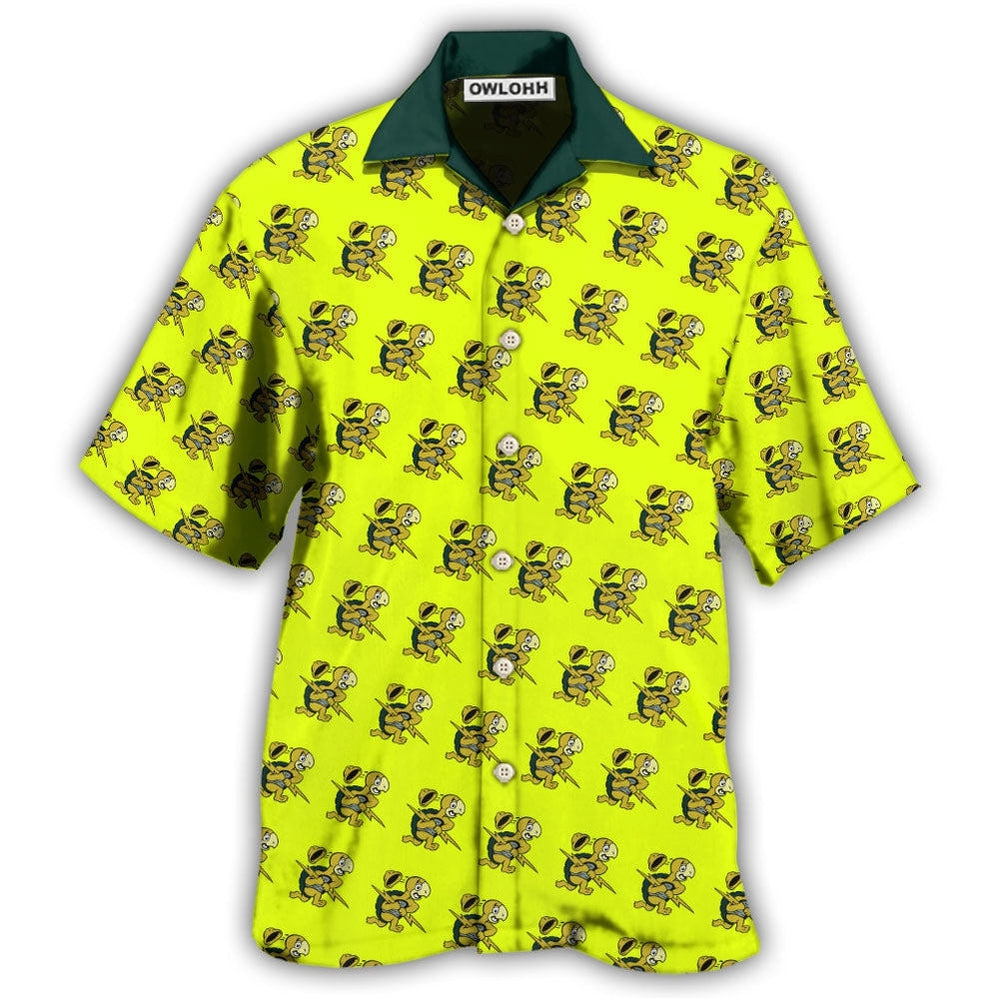 Hawaiian Shirt / Adults / S Beautiful Comic Turtle - Hawaiian Shirt - Owls Matrix LTD