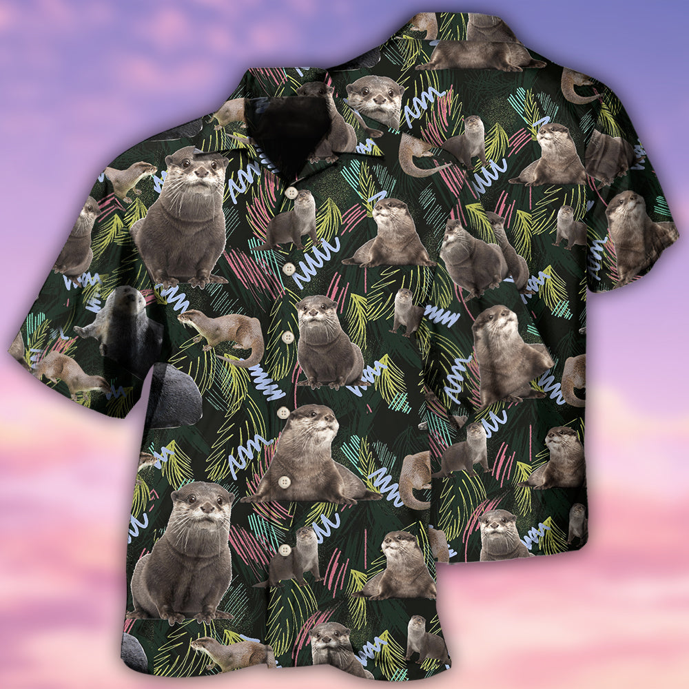 Otter Love Animals Life Style Amazing - Hawaiian Shirt - Owls Matrix LTD