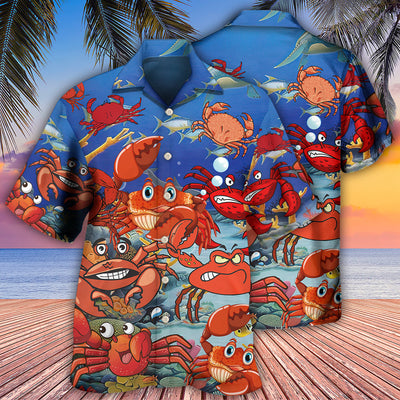 Crab Funny Crabs We Rule The Ocean - Hawaiian Shirt - Owls Matrix LTD