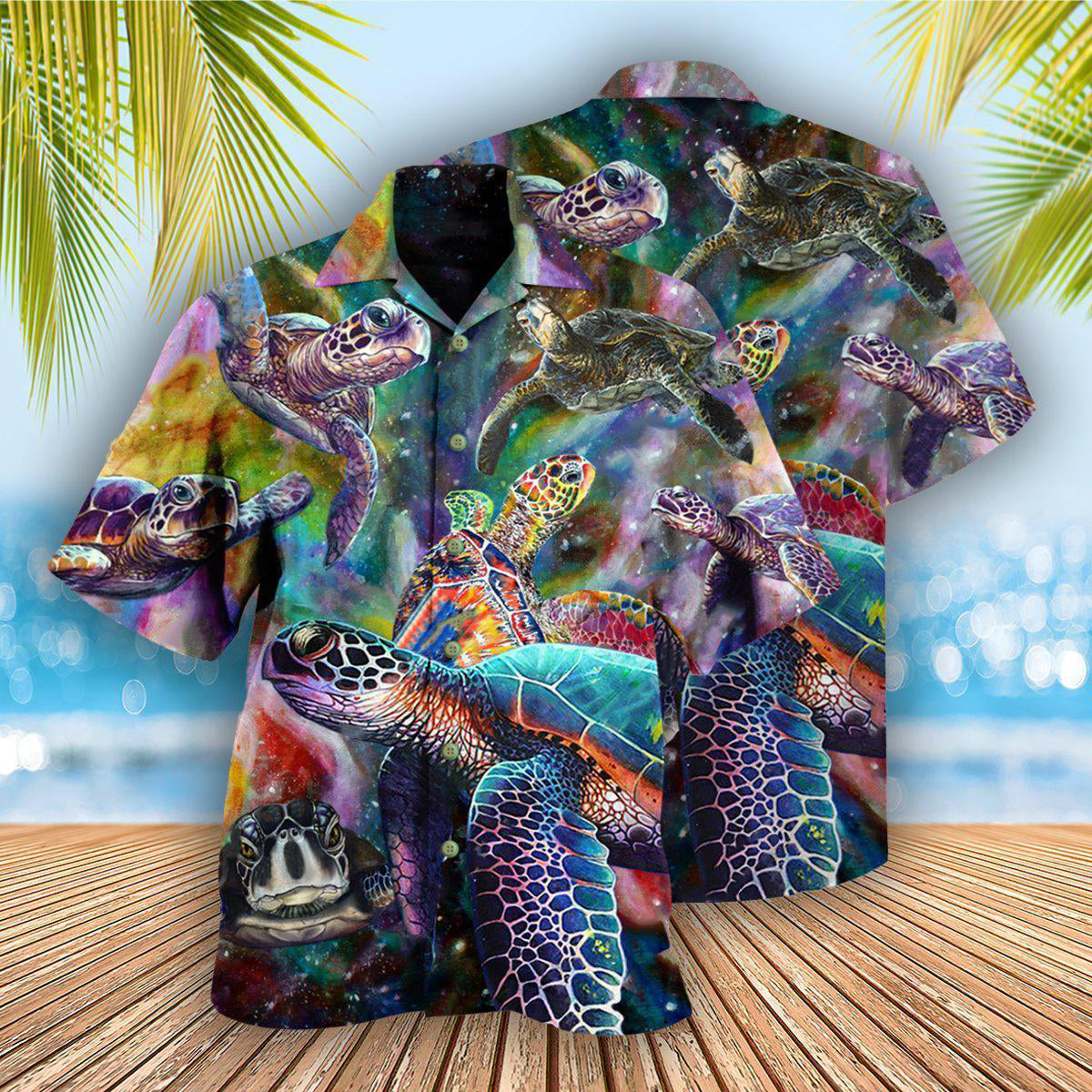 Turtle Galaxy Love Sea - Hawaiian Shirt - Owls Matrix LTD
