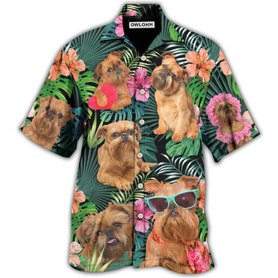Hawaiian Shirt / Adults / S Griffon Brussels Dog Tropical Style Dog Lover - Hawaiian Shirt - Owls Matrix LTD