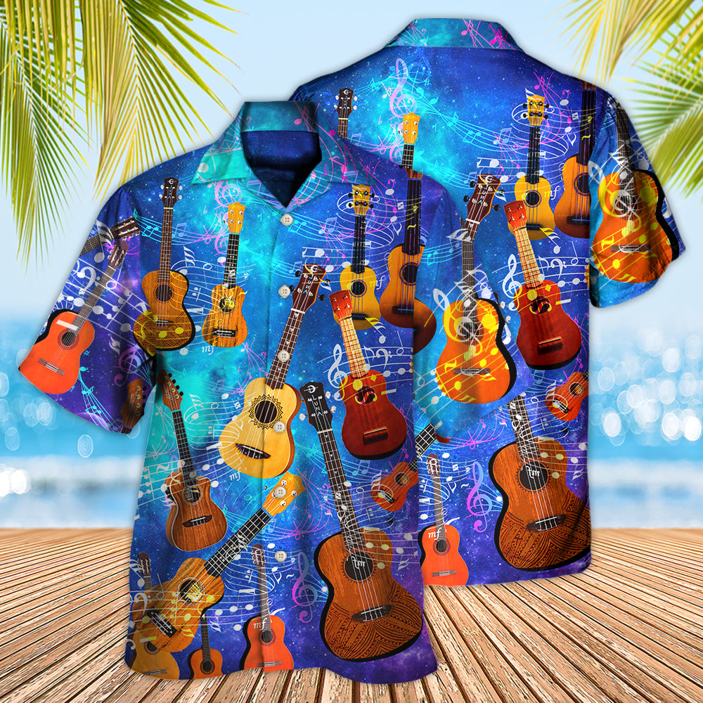 Guitar Ukulele Love Forever Style - Hawaiian Shirt - Owls Matrix LTD