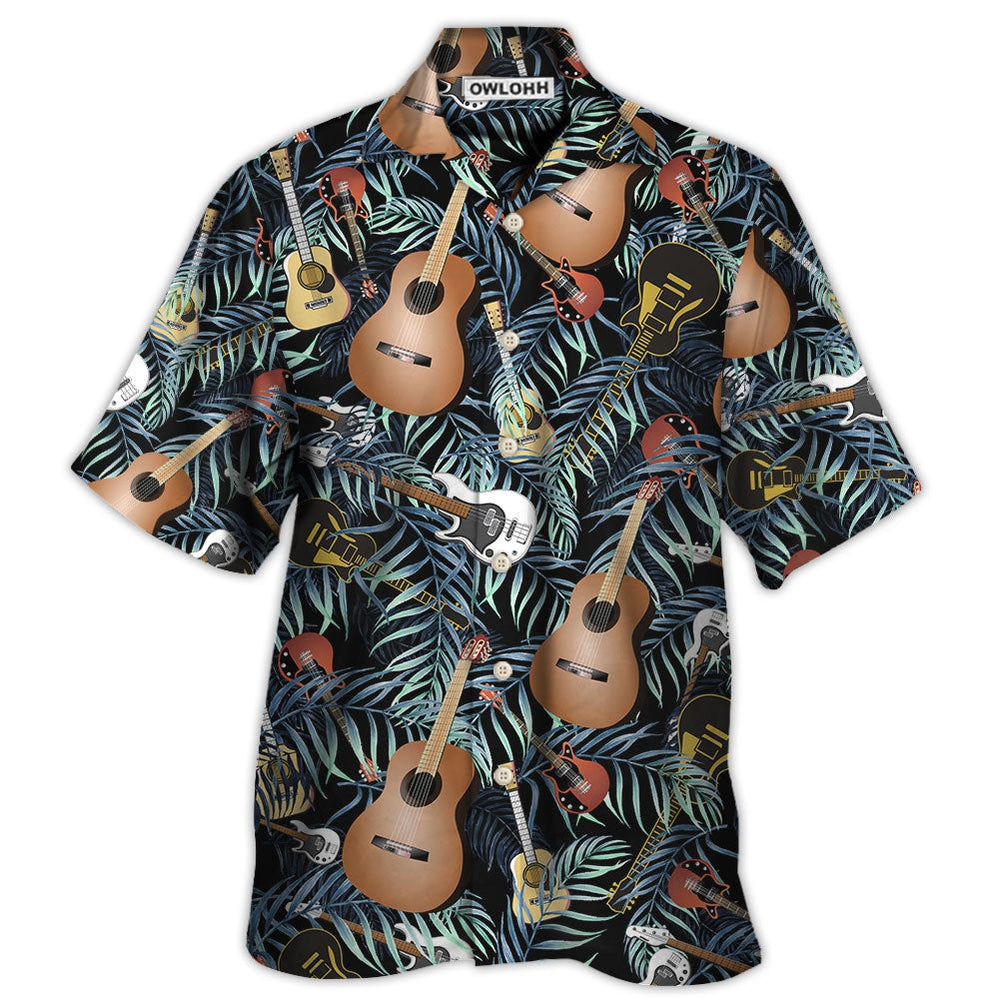 Hawaiian Shirt / Adults / S Guitar Love Life Style Cool - Hawaiian Shirt - Owls Matrix LTD