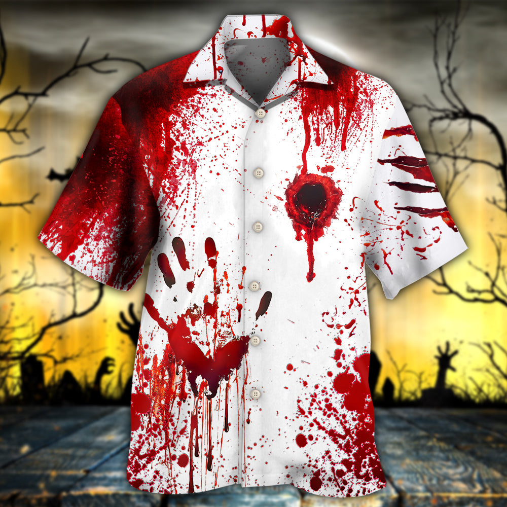 Halloween Blood They'll Never Find You - Hawaiian Shirt - Owls Matrix LTD
