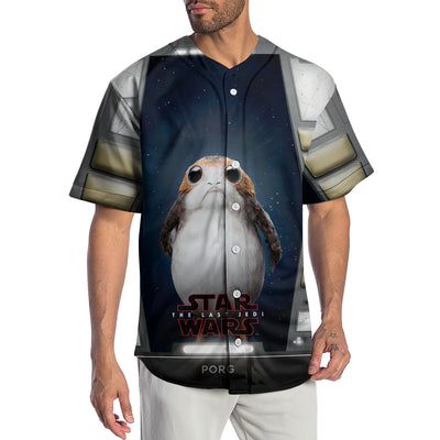 Star Wars Porgs Exist So Cute - Baseball Jersey