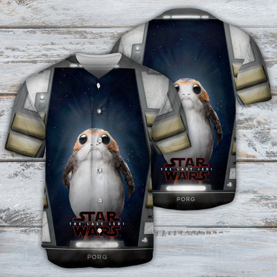 Star Wars Porgs Exist So Cute - Baseball Jersey