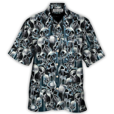 Skull It's Hot in Here - Hawaiian Shirt - Owls Matrix LTD