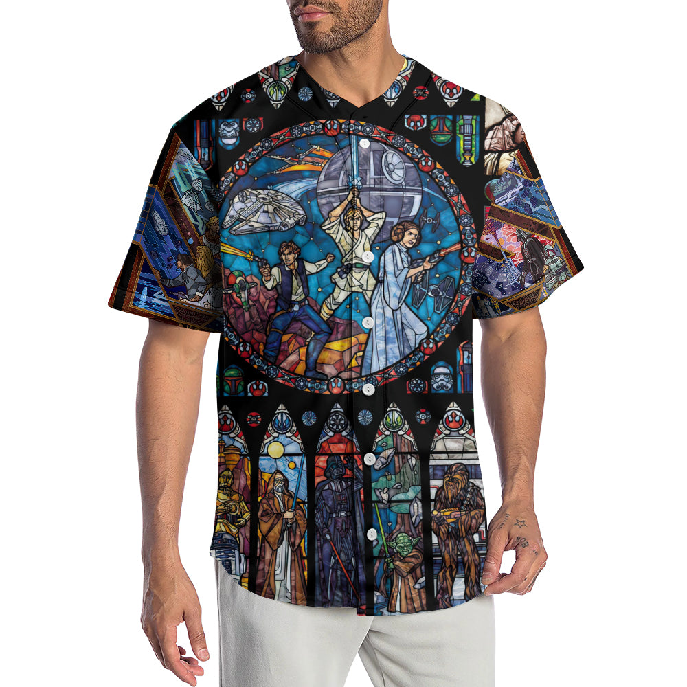 Star Wars Stained Glass - Baseball Jersey