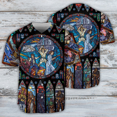 Star Wars Stained Glass - Baseball Jersey