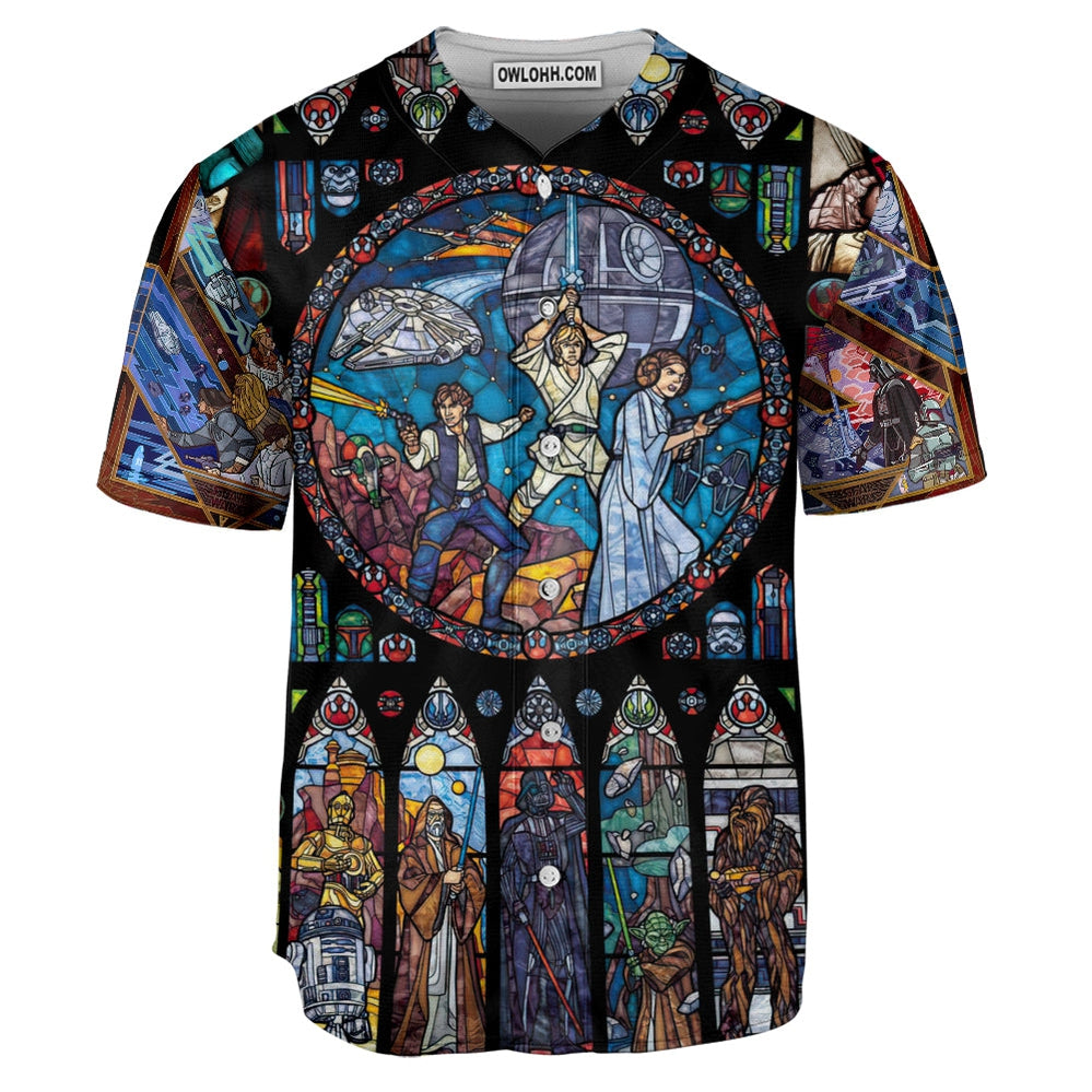 Star Wars Stained Glass - Baseball Jersey