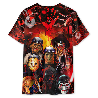 Halloween Costumes Star Wars Horror Darth Vader Death Star Battles - Unisex 3D T-shirt