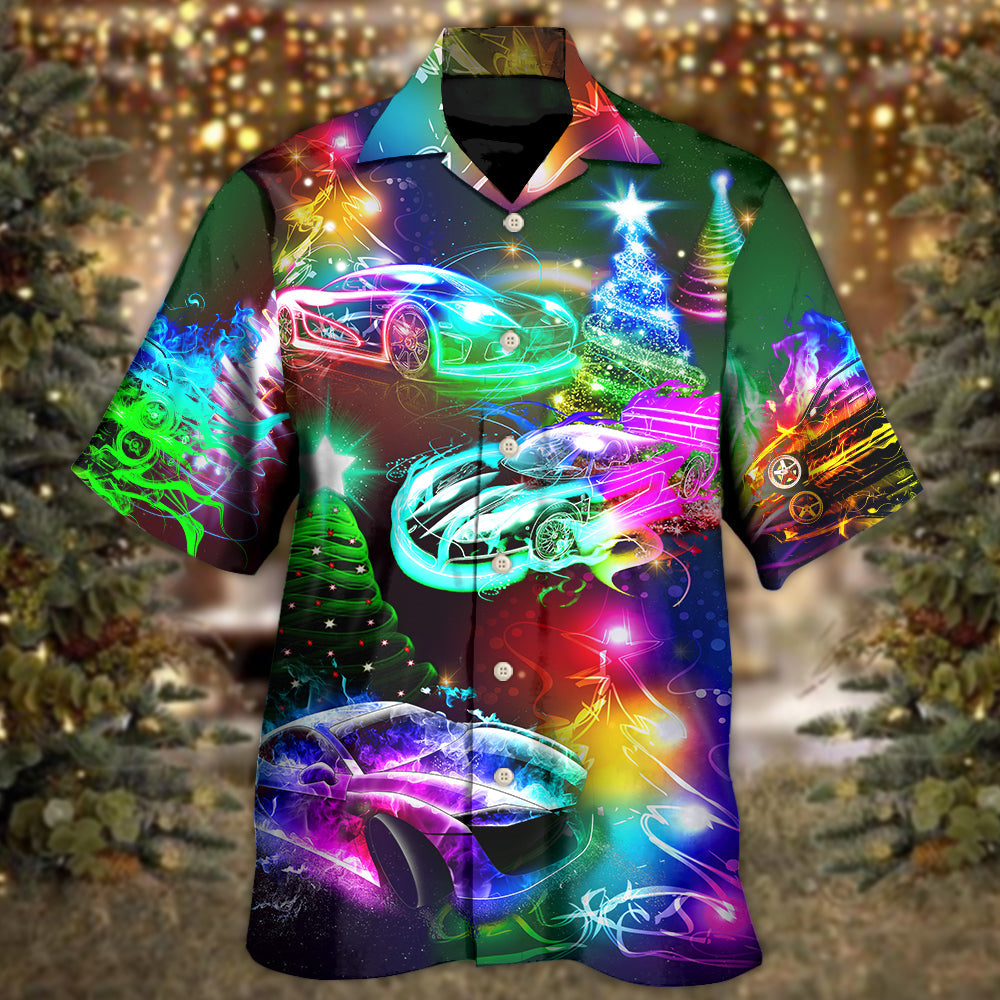 Car Racing Christmas Merry Everything Happy Always - Hawaiian Shirt - Owls Matrix LTD