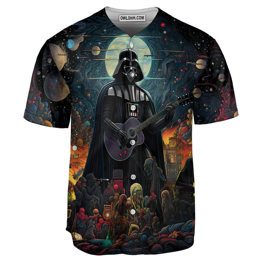 Star Wars Darth Vader Nobody Can Stop Me Playing Guitar - Baseball Jersey