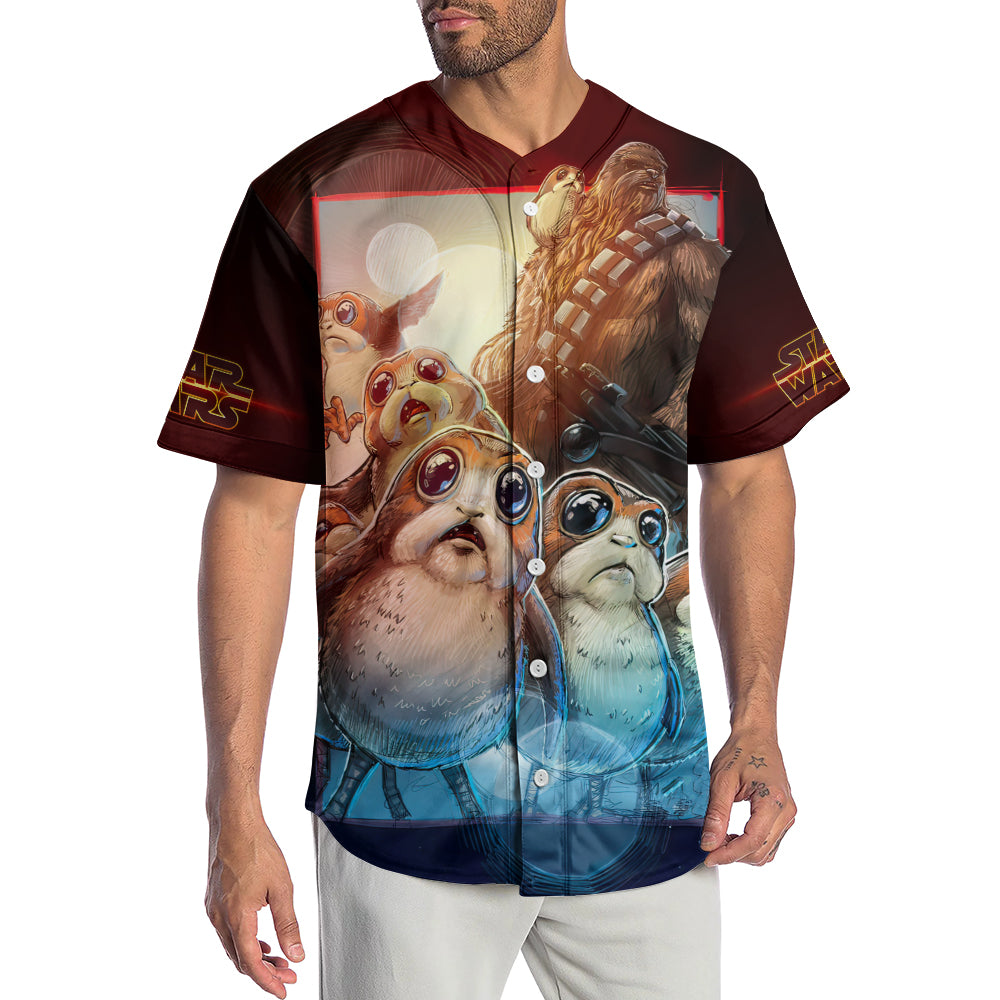 Star Wars Porgs Are Friends Not Food - Baseball Jersey