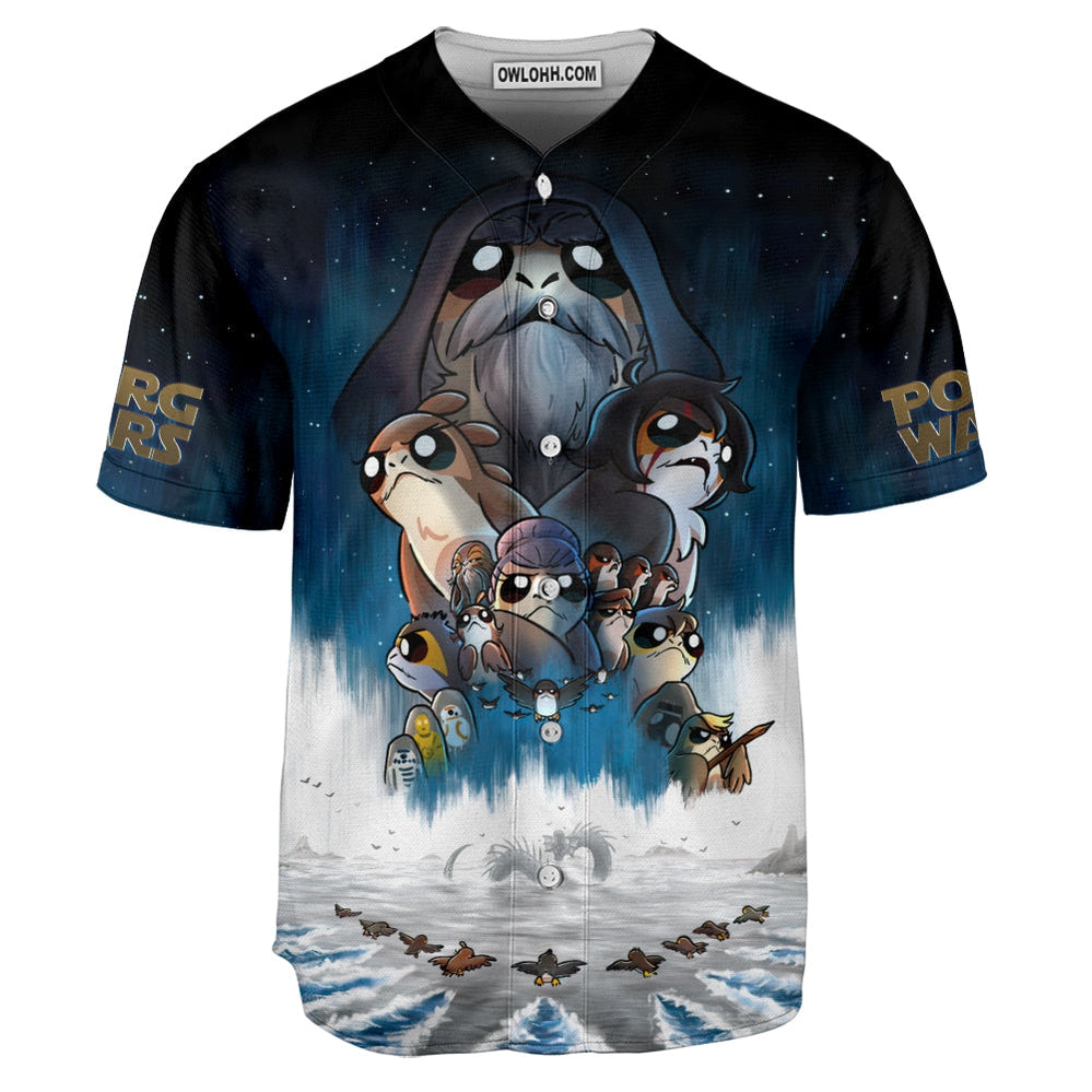 Star Wars We Must Say Our Goodbye To Our Porgs Friends - Baseball Jersey