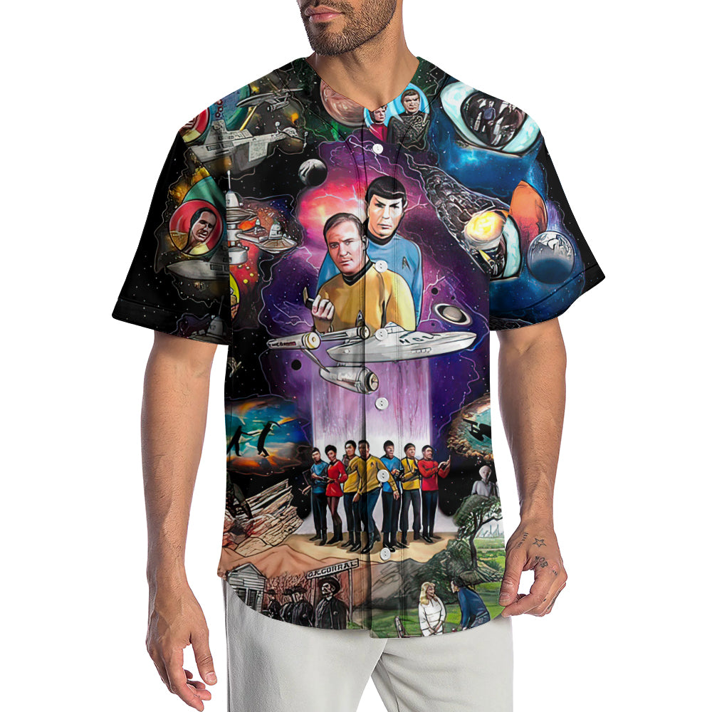 Star Trek Inspired Galaxy - Baseball Jersey