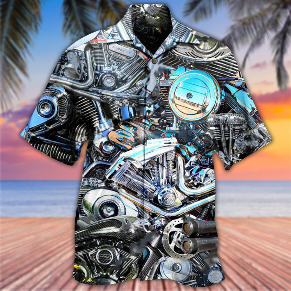 Motorcycle Gone Riding Be Back - Hawaiian Shirt - Owls Matrix LTD