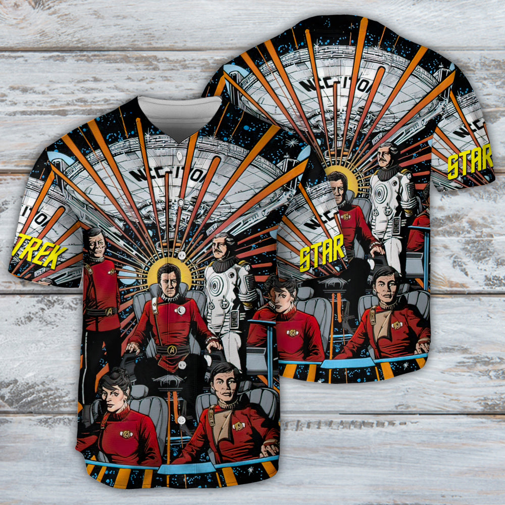 Star Trek Real World Comic Style - Baseball Jersey