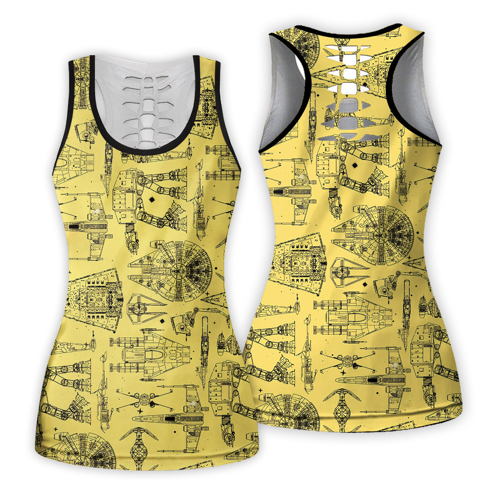 SPACE SHIPS STAR WARS YELLOW - Tank Top Hollow