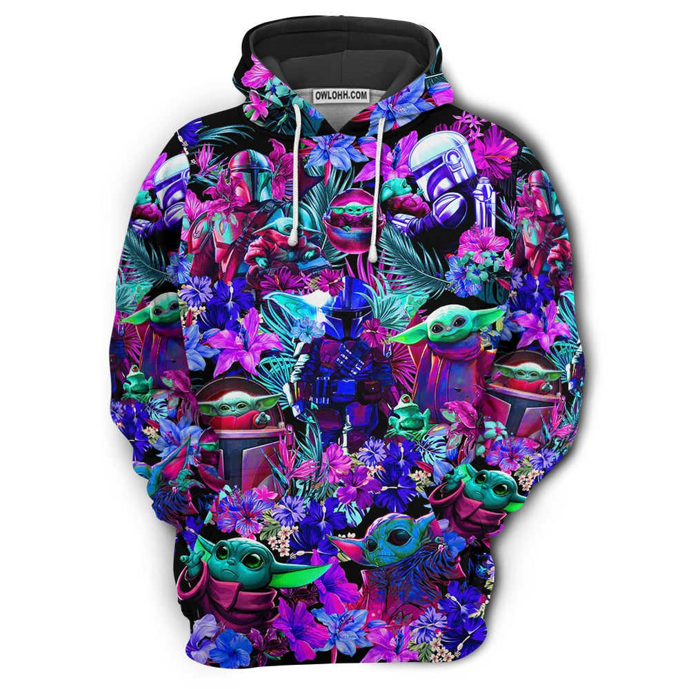 Special Star Wars Baby Yoda Synthwave - Hoodie