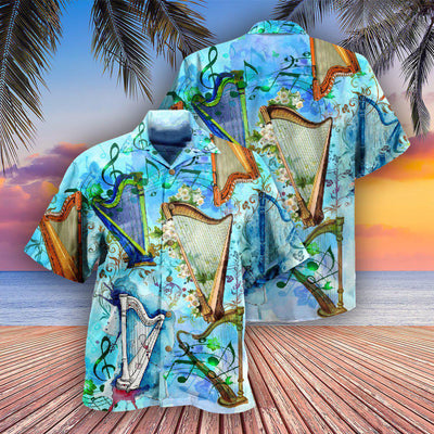 Harp Is My Life - Hawaiian Shirt - Owls Matrix LTD