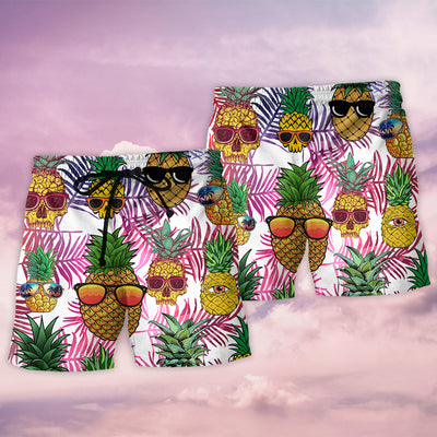 Hawaii Tropical Pineapple Cool Style - Beach Short - Owls Matrix LTD