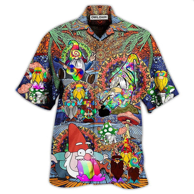 Hawaiian Shirt / Adults / S Hippie Gnome Peace Life Color - Hawaiian Shirt - Owls Matrix LTD
