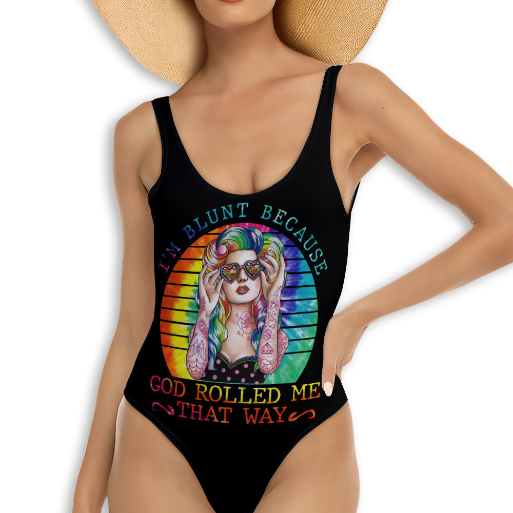 S Hippie Soul Color Peaceful Tie Dye - One-piece Swimsuit - Owls Matrix LTD