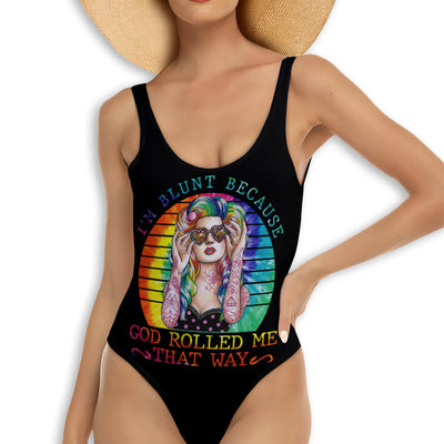 S Hippie Soul Color Peaceful Tie Dye - One-piece Swimsuit - Owls Matrix LTD