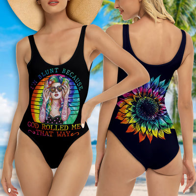 Hippie Soul Color Peaceful Tie Dye - One-piece Swimsuit - Owls Matrix LTD