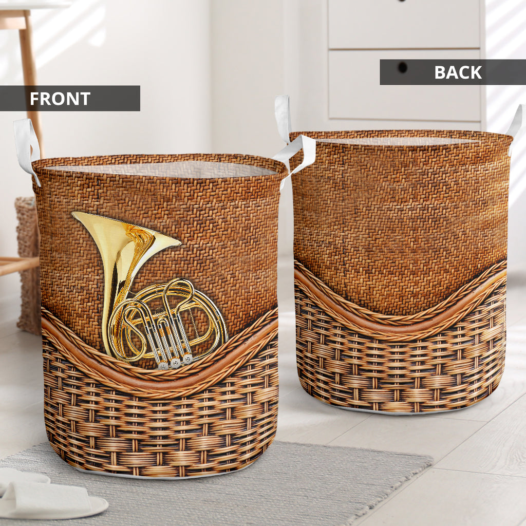 Horn Rattan Teaxture Cool - Laundry Basket - Owls Matrix LTD