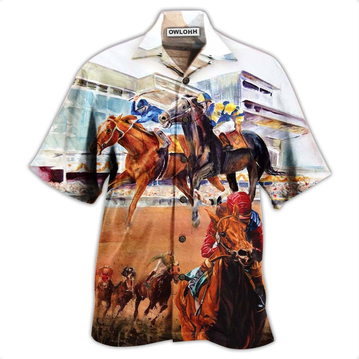 Hawaiian Shirt / Adults / S Horse Racing Amazing - Hawaiian Shirt - Owls Matrix LTD