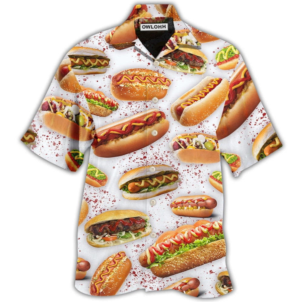 Hawaiian Shirt / Adults / S Hot Dog Basic Style - Hawaiian Shirt - Owls Matrix LTD