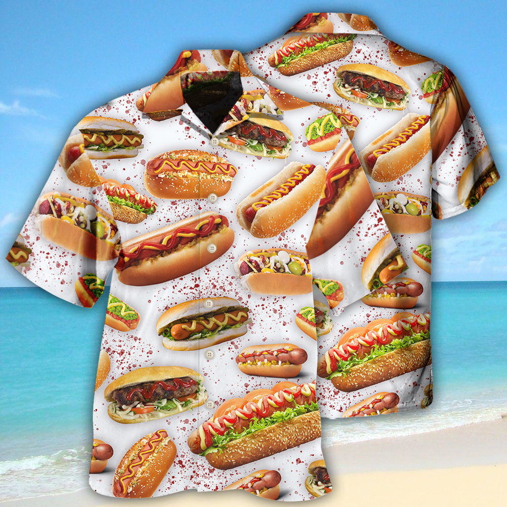 Hot Dog Basic Style - Hawaiian Shirt - Owls Matrix LTD