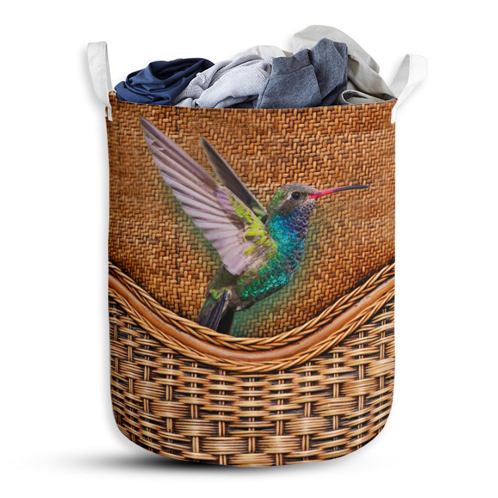 Hummingbird Love Life - Laundry Basket - Owls Matrix LTD