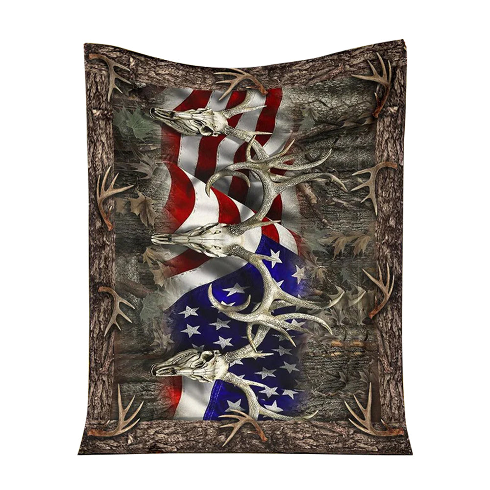50" x 60" Hunting American Hunters Hunting - Flannel Blanket - Owls Matrix LTD