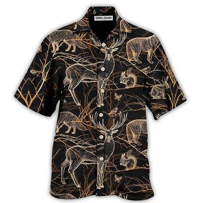 Hawaiian Shirt / Adults / S Hunting Dark Art Style - Hawaiian Shirt - Owls Matrix LTD