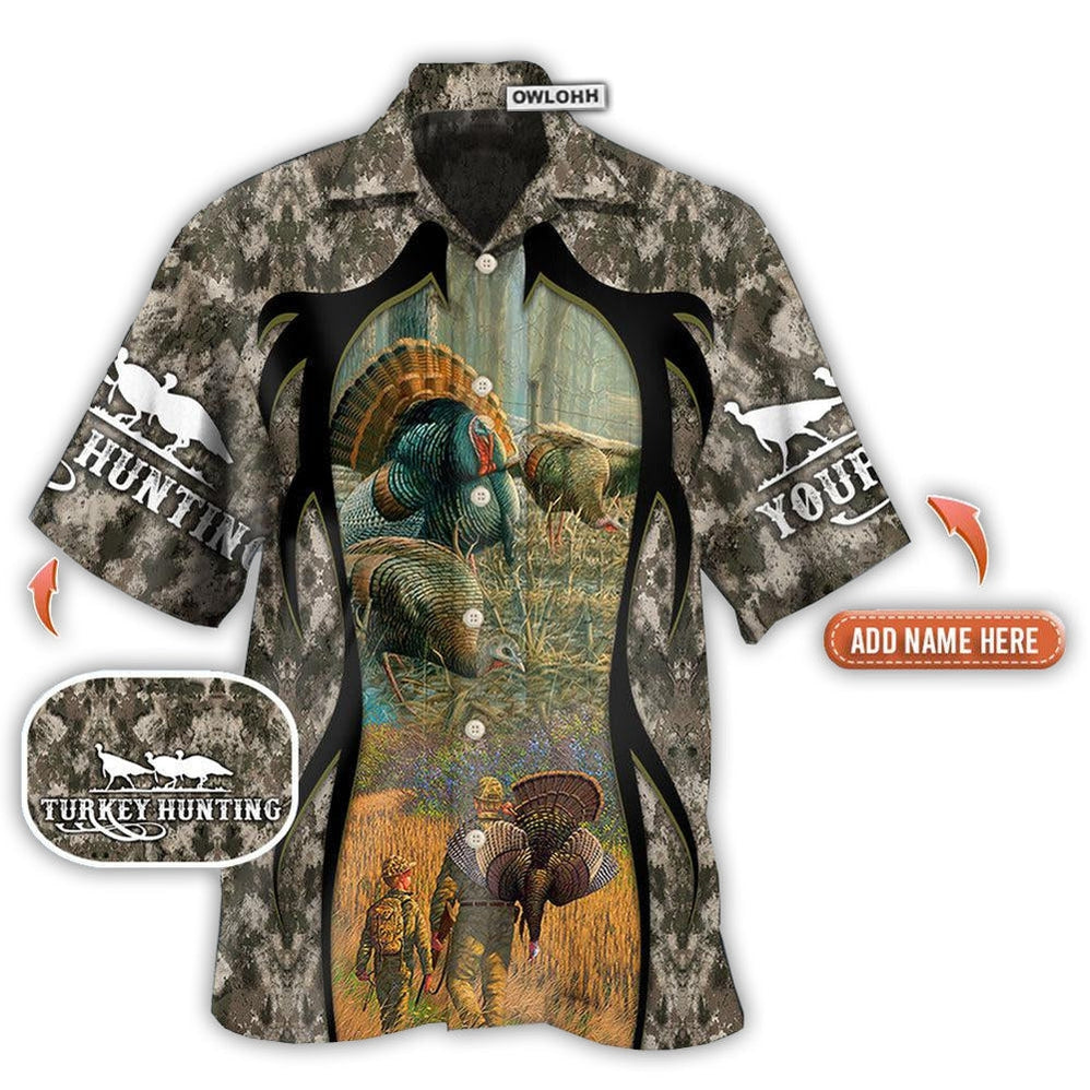 Hawaiian Shirt / Adults / S Hunting Turkey Hunting Cool Personalized - Hawaiian Shirt - Owls Matrix LTD