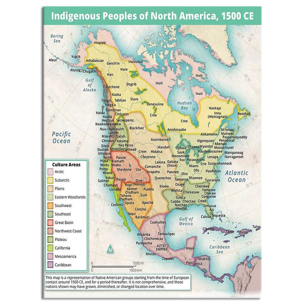 12x18 Inch North America Indigenous People - Vertical Poster - Owls Matrix LTD