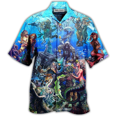 Hawaiian Shirt / Adults / S Ocean Into The Sea To See Your Love - Hawaiian Shirt - Owls Matrix LTD