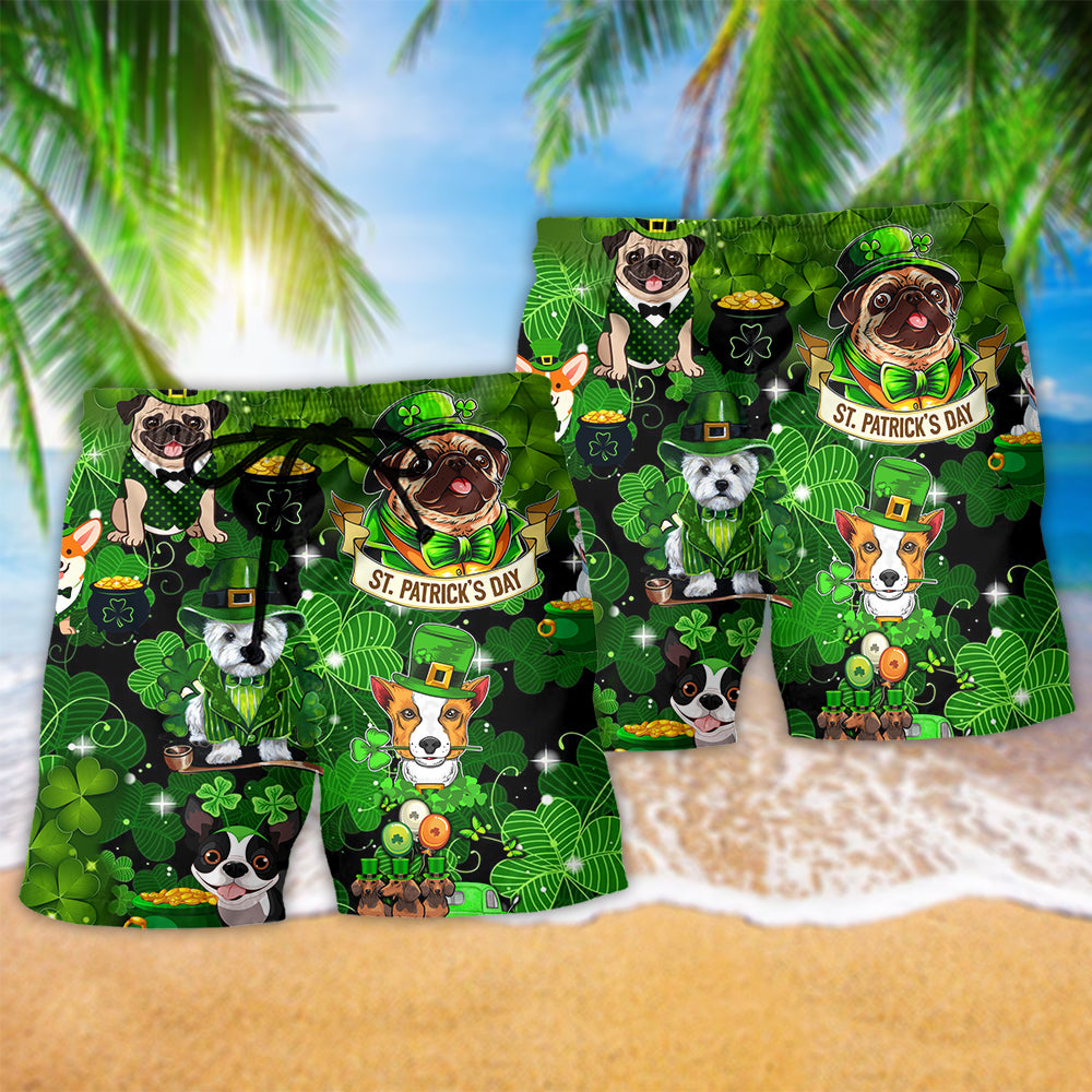 Irish Dogs Love Irish Green - Beach Short - Owls Matrix LTD