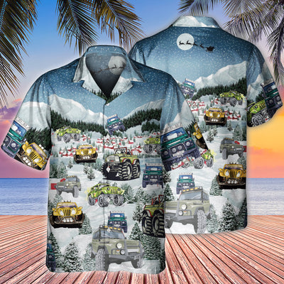 Jeep Snow Party Merry Christmas - Hawaiian Shirt - Owls Matrix LTD